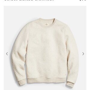 Marine Layer quilted oatmeal Sweatshirt SMALL